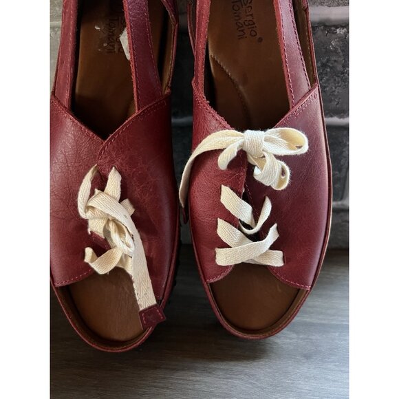 Sergio Tomani Donna Women's Leather Slip-On Shoes Size 38 7.5 US - Picture 8 of 16